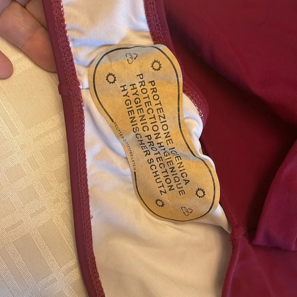 Beachside Wine Hi-leg Wrap front Swim Botyoms - Picture 3 of 4